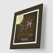 Peschs 19 favrer fin 20 mars Uhr スクエア壁時計 (傾斜)