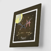 Pesci 19 febbraio al 20 marzo Uhr スクエア壁時計 (傾斜)