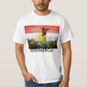 Peshmergaのクルドの自由の戦闘機 Tシャツ (正面)