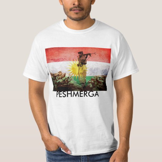 Peshmergaのクルドの自由の戦闘機 Tシャツ (正面)