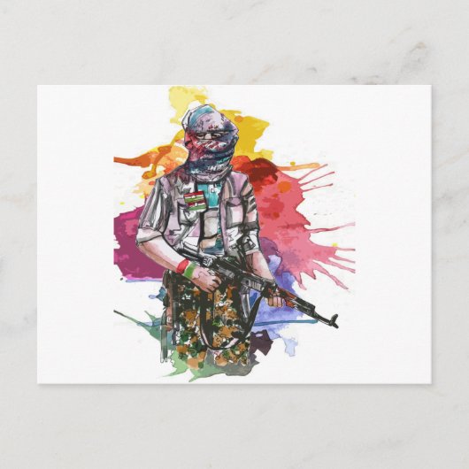 Peshmergaの自由Warrior.png ポストカード (正面)