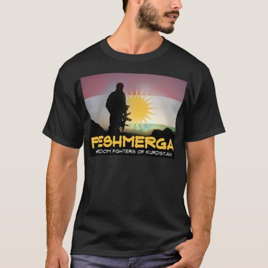 Peshmerga -クルジスタンの自由の戦闘機 tシャツ (正面)