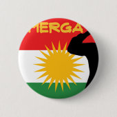 Peshmerga 缶バッジ (正面)
