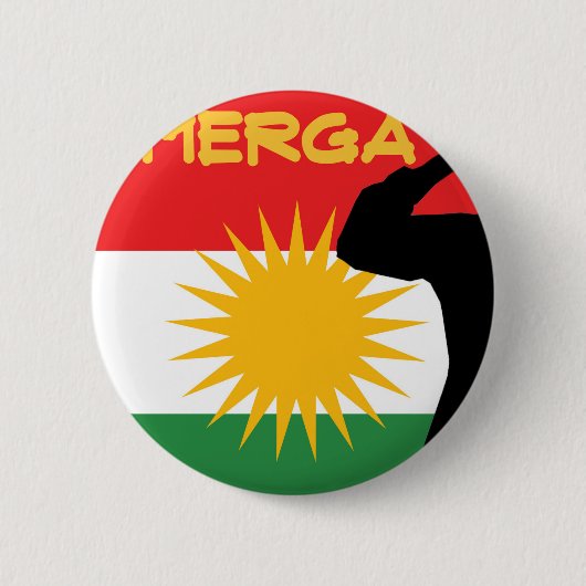 Peshmerga 缶バッジ (正面)