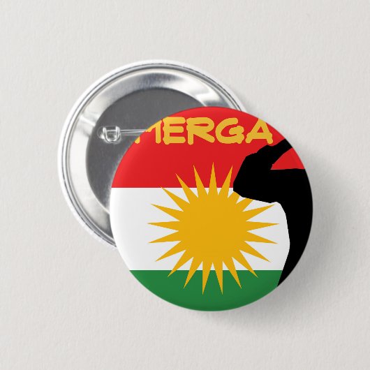Peshmerga 缶バッジ (正面&裏面)