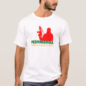 PESHMERHA -人WHOは死に直面します Tシャツ (正面)