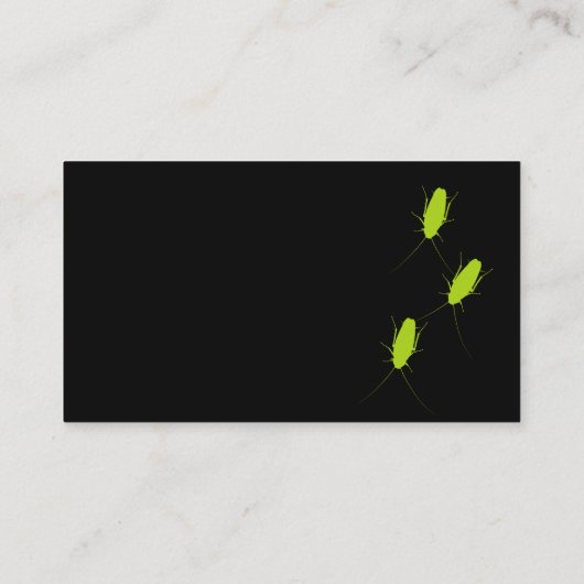 Pest Control Exterminating Theme 名刺 (裏面)