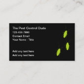 Pest Control Exterminating Theme 名刺 (正面)