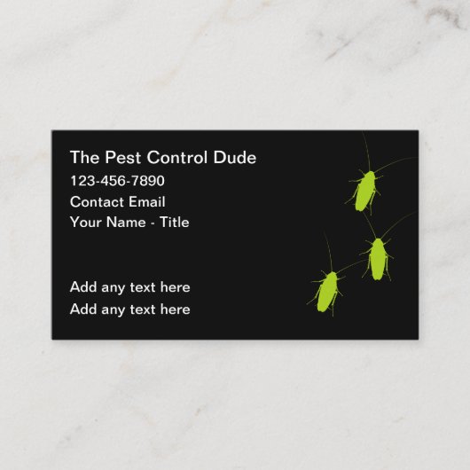 Pest Control Exterminating Theme 名刺 (正面)
