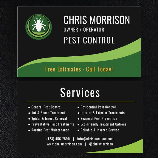 Pest Control Service 名刺