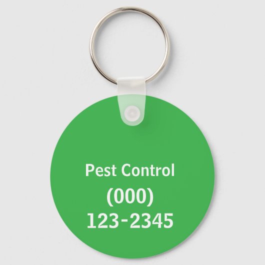 Pest Control Service editable キーホルダー (裏面)