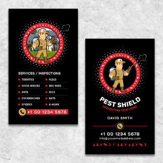 Pest control Service, Exterminator, Fumigation 名刺
