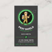 Pest control Service, Exterminator, Fumigation Bus 名刺 (裏面)