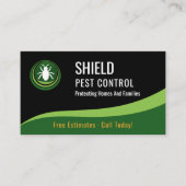Pest Control Service QR Code Professional 名刺 (正面)
