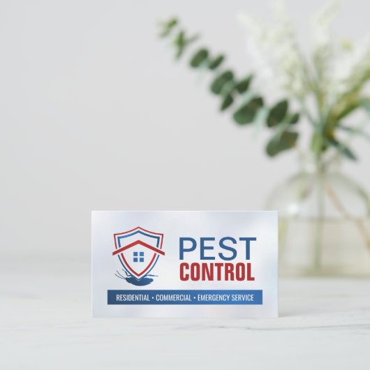 Pest Control Services - Exterminator 名刺 (スタンド正面)