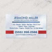 Pest Control Services - Exterminator 名刺 (裏面)