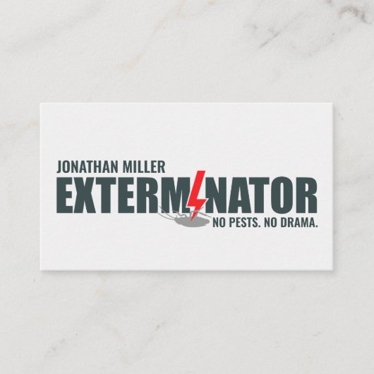 Pest Control Services - Exterminator 名刺 (正面)