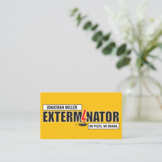 Pest Control Services - Exterminator 名刺 (スタンド正面)