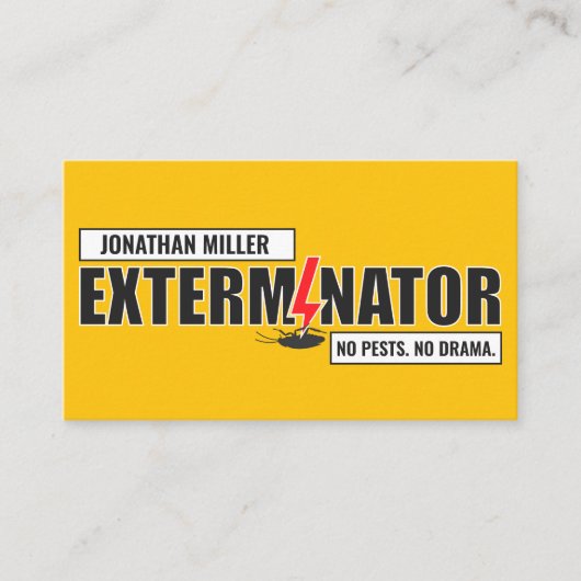 Pest Control Services - Exterminator 名刺 (正面)