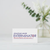 Pest Control Services - Exterminator 名刺 (スタンド正面)