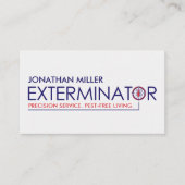 Pest Control Services - Exterminator 名刺 (正面)