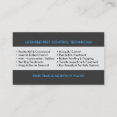 Pest Control Services - Exterminator 名刺 (裏面)