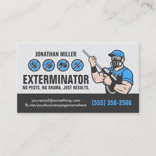 Pest Control Services - Exterminator 名刺 (正面)