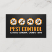 Pest Control Services - Exterminator Business Card 名刺 (正面)