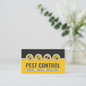 Pest Control Services - Exterminator Business Card 名刺 (スタンド正面)