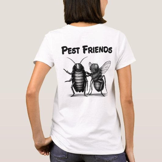 Pest Friends BFF Front & Back Tシャツ (裏面)