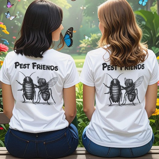 Pest Friends BFF Front & Back Tシャツ