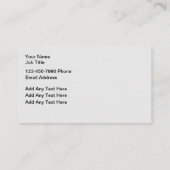 Petはっきりしたモダンサービス名刺 名刺 (裏面)