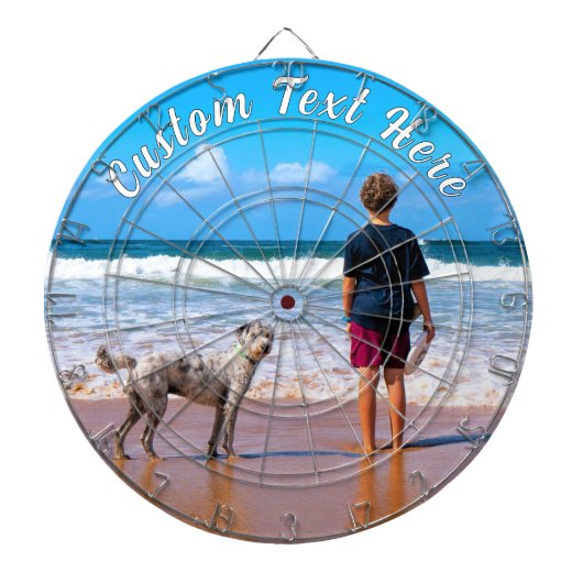 Petフォトダーツボードのパーソナライズカスタム文字 ダーツボード (正面)
