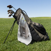 PET写真✨ラブリーカスタム ゴルフタオル (グリーン)