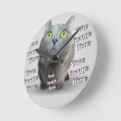 PET写真✨ラブリーカスタム ラウンド壁時計 (傾斜)