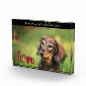 PET悔やみや弔慰ハートPAW印刷メモリ記憶領域 フォトブロック (右)