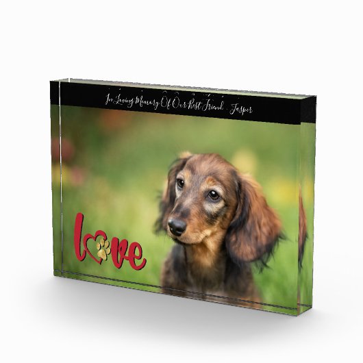 PET悔やみや弔慰ハートPAW印刷メモリ記憶領域 フォトブロック