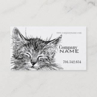 Pet獣医猫の子猫の猫の博士 名刺