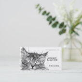 Pet獣医猫の子猫の猫の博士 名刺 (スタンド正面)