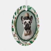 Pet 2 Photo 1st Christmas  メタルオーナメント (正面右)