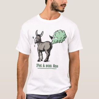 PET À SON ÂNE ! - jeu de mots qui sent fort Tシャツ