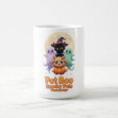 Pet Boo Crew- Cute Ghosts with Cat and Dog コーヒーマグカップ (中央)