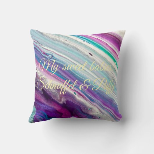 Pet bunny photo - colourful  クッション (裏面)