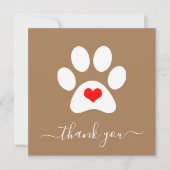 Pet Businessロゴサンキューカードの追加 カード (正面)