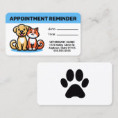 Pet Business Appointment Card 予約カード (正面/裏面)