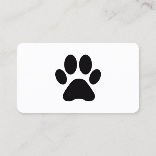 Pet Business Appointment Card 予約カード (裏面)