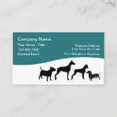Pet Care Business Cards Simple Design 名刺 (正面)