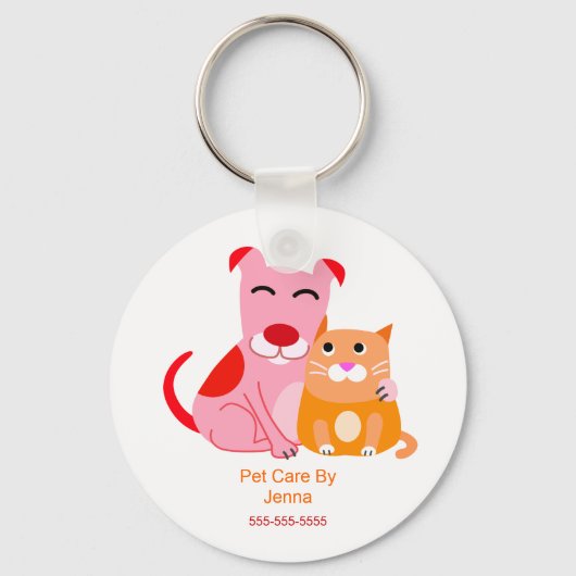 Pet Care Promotional Keychain キーホルダー (正面)