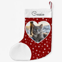 Pet Cat Photo Crimson Red Personalized