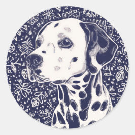 Pet christmas  ラウンドシール